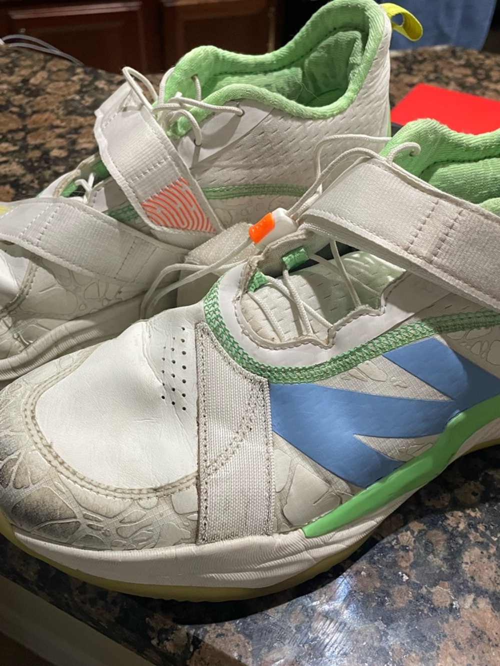 New Balance White Lindor Turf shoes